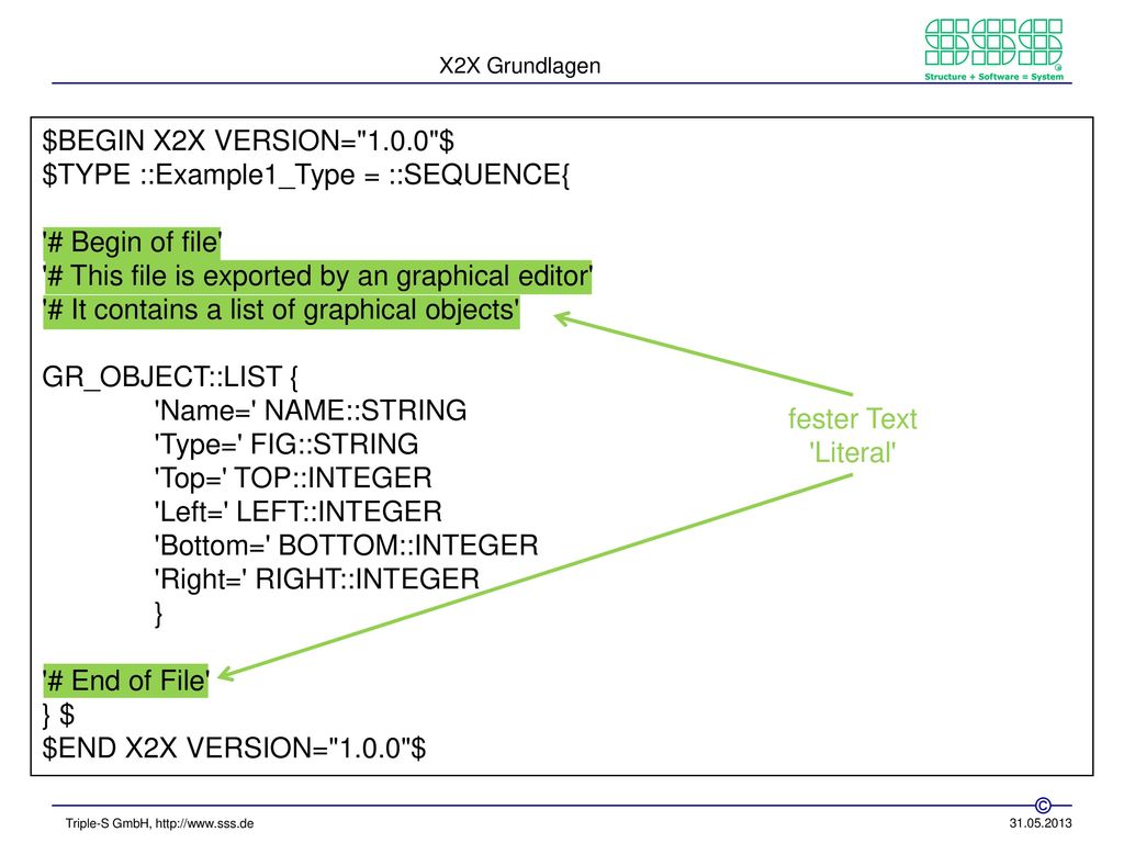 $TYPE ::Example1_Type = ::SEQUENCE{ # Begin of file