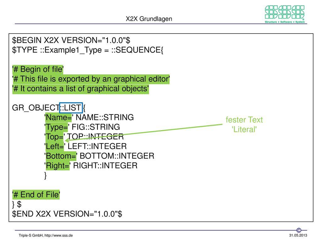 $TYPE ::Example1_Type = ::SEQUENCE{ # Begin of file