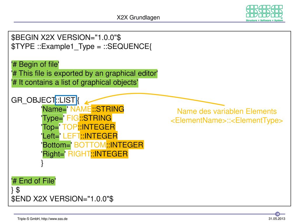 $TYPE ::Example1_Type = ::SEQUENCE{ # Begin of file