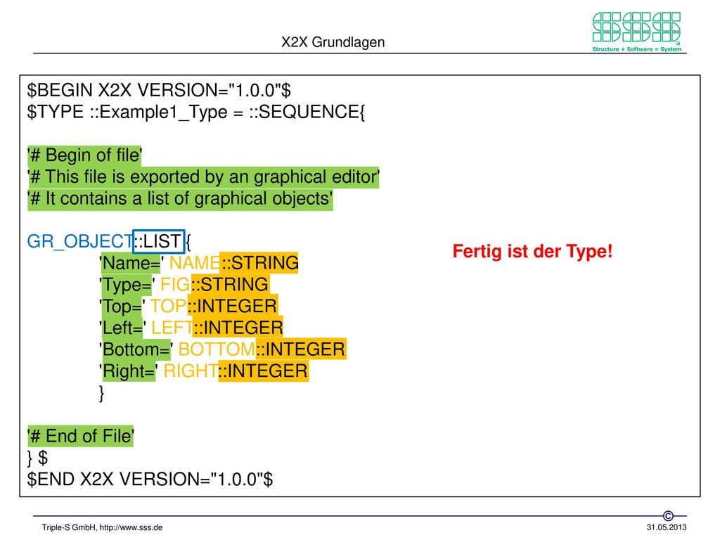 $TYPE ::Example1_Type = ::SEQUENCE{ # Begin of file