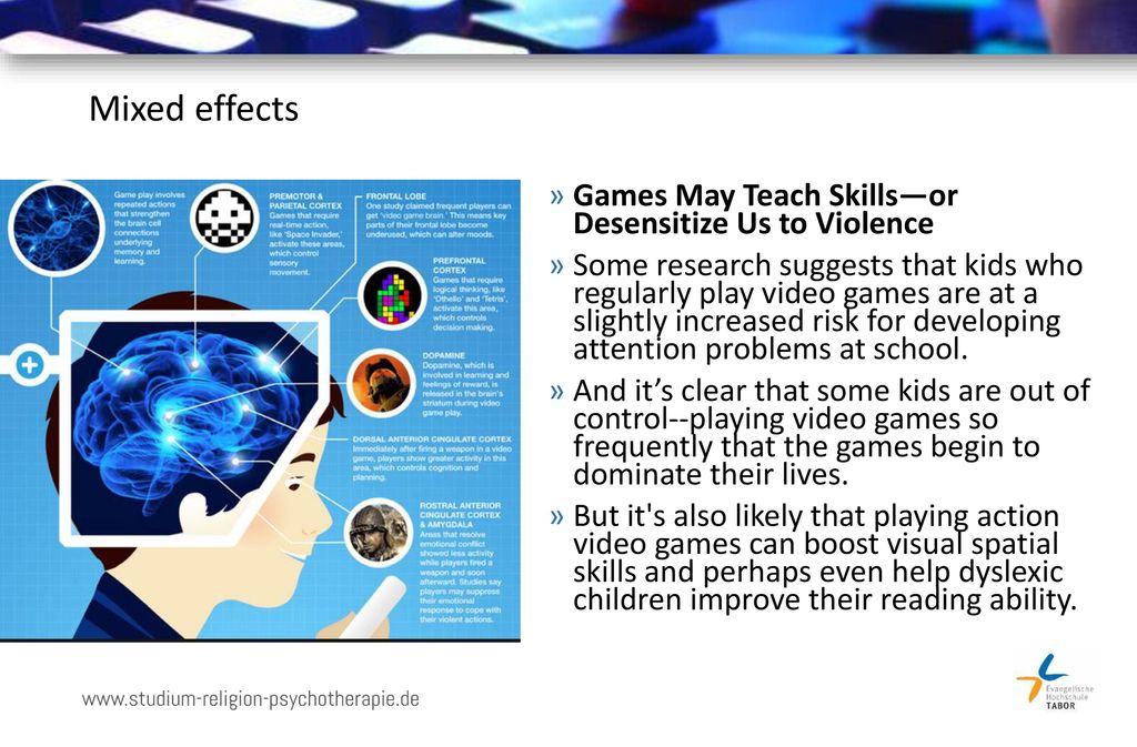 Mixed effects Games May Teach Skills—or Desensitize Us to Violence