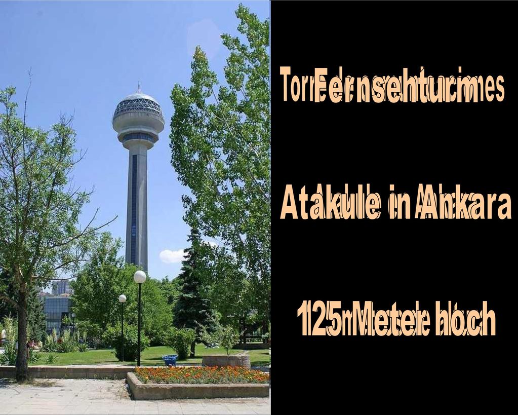 Fernsehturm Atakule in Ankara 125 Meter hoch Torre de comunicaciones