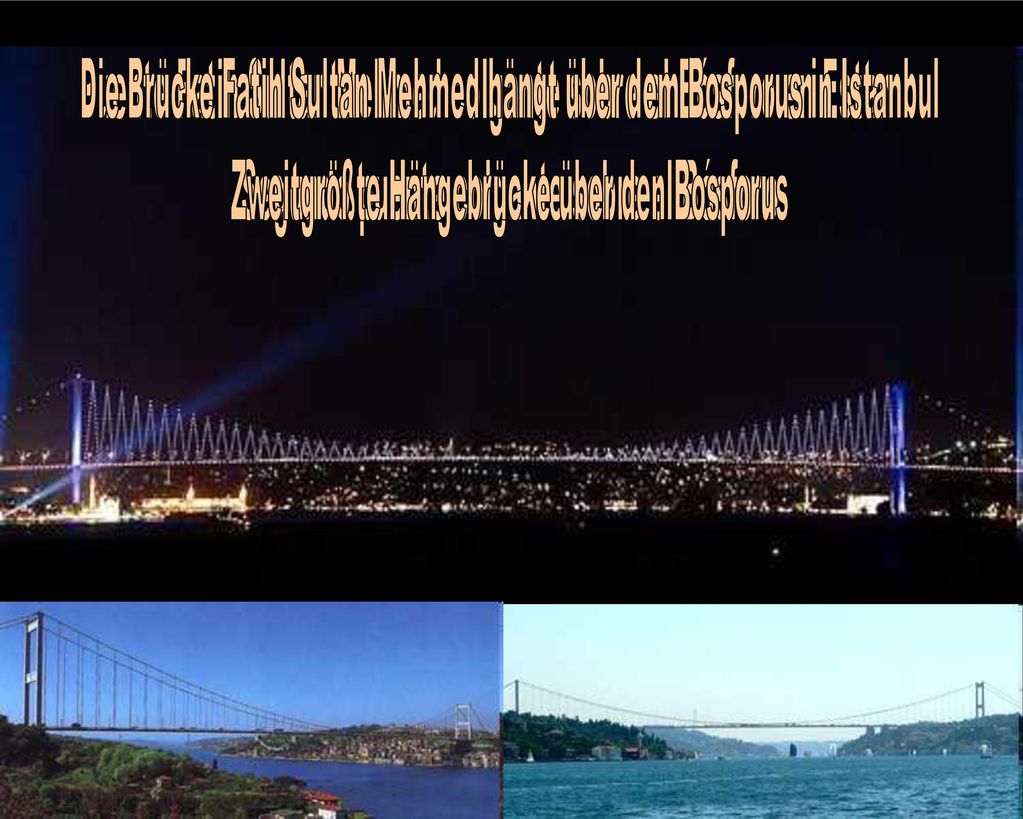 Puente Fatih Sultan Mehmed colgante sobre el Bósforo en Estambul
