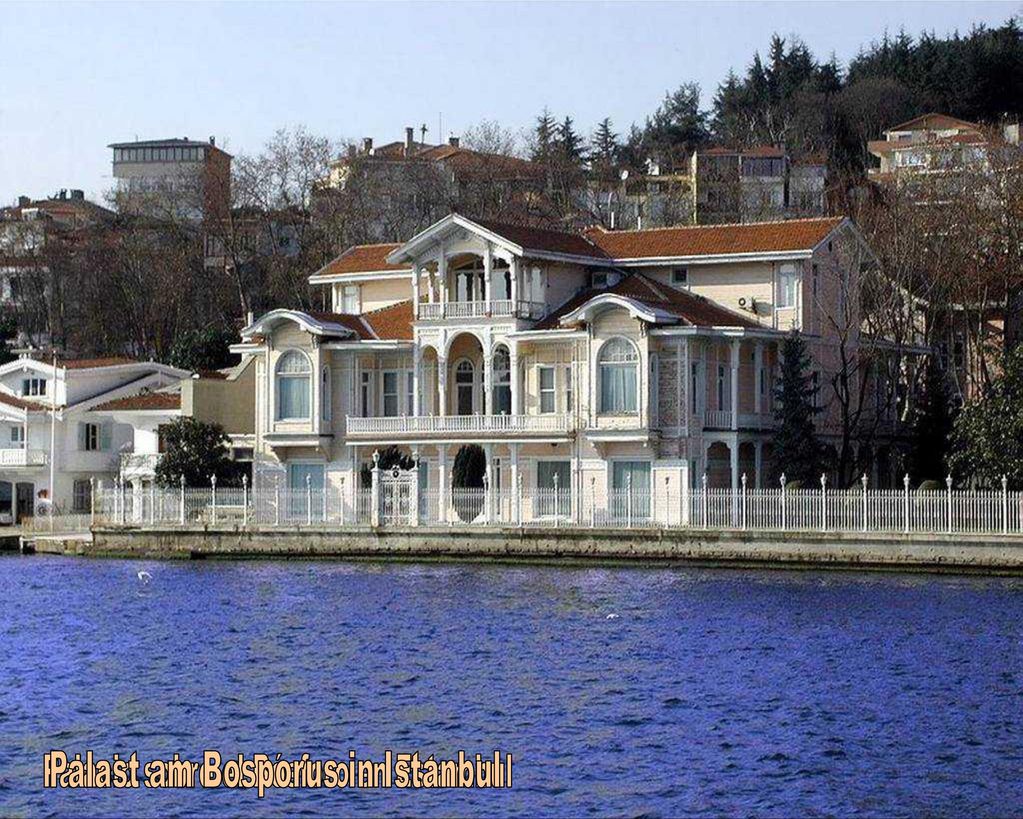 Palacio sobre el Bósforo en Estambul Palast am Bosporus in Istanbul