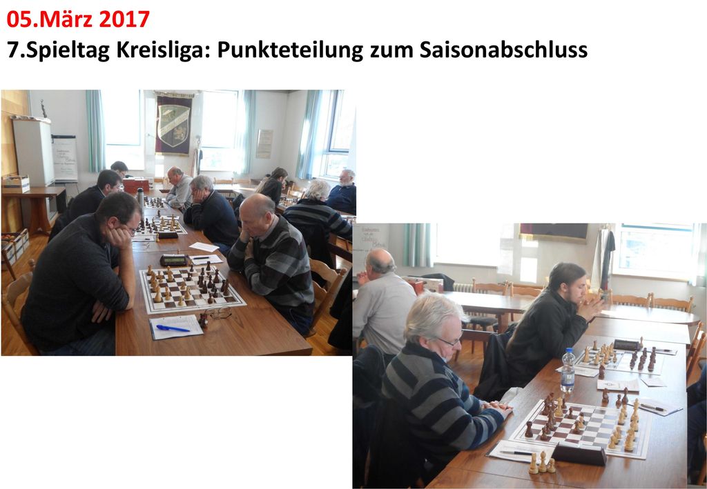05.März Spieltag Kreisliga: Punkteteilung zum Saisonabschluss