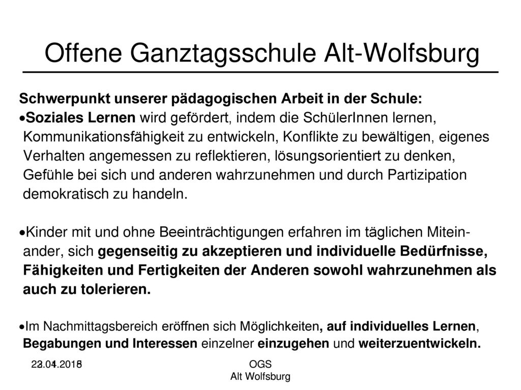 Offene Ganztagsschule Alt-Wolfsburg