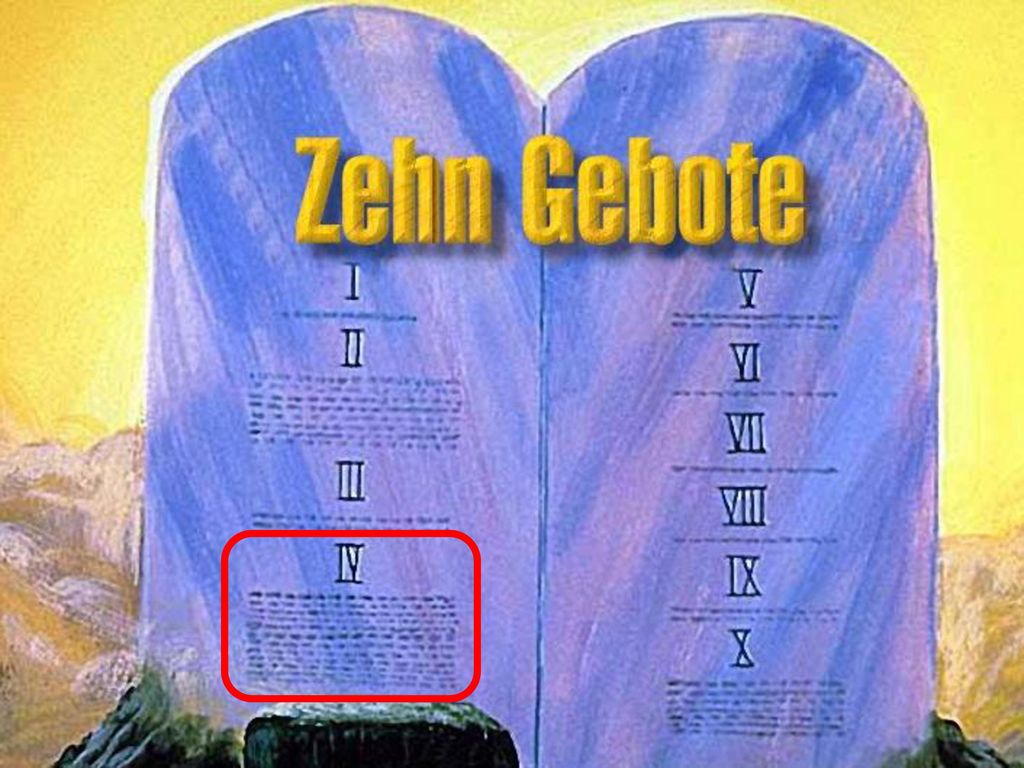 Wie viele Menschen glauben wohl, dass sich das Halten des viertes Gebotes auf den siebenten Tag der Woche bezieht Darüber seine Meinung abzugeben, ist schon schwer, nicht wahr Merken Sie, worauf es hinauswill