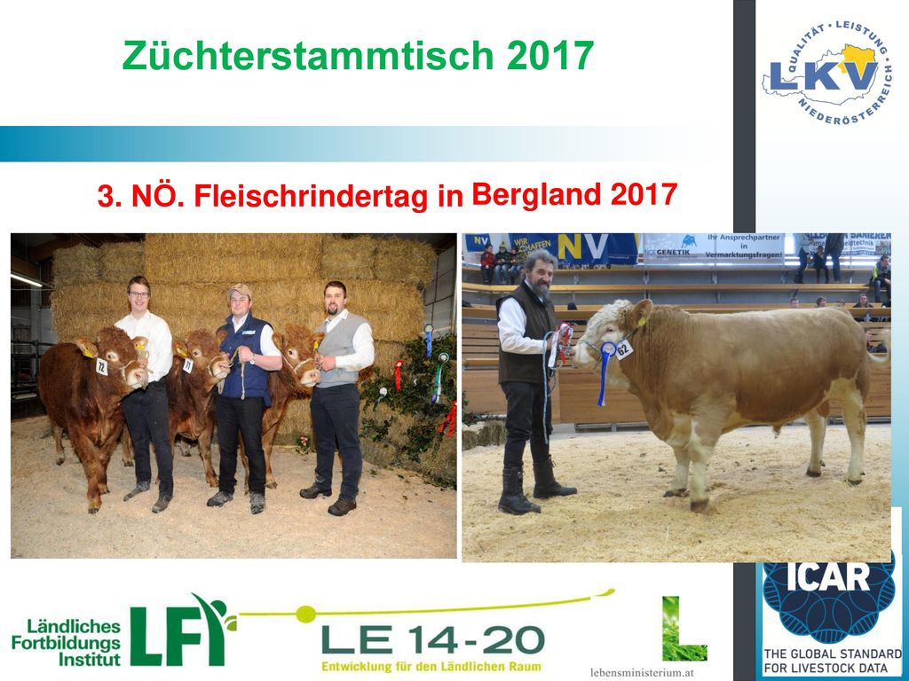 Züchterstammtisch 2017 Bergland NÖ. Fleischrindertag in