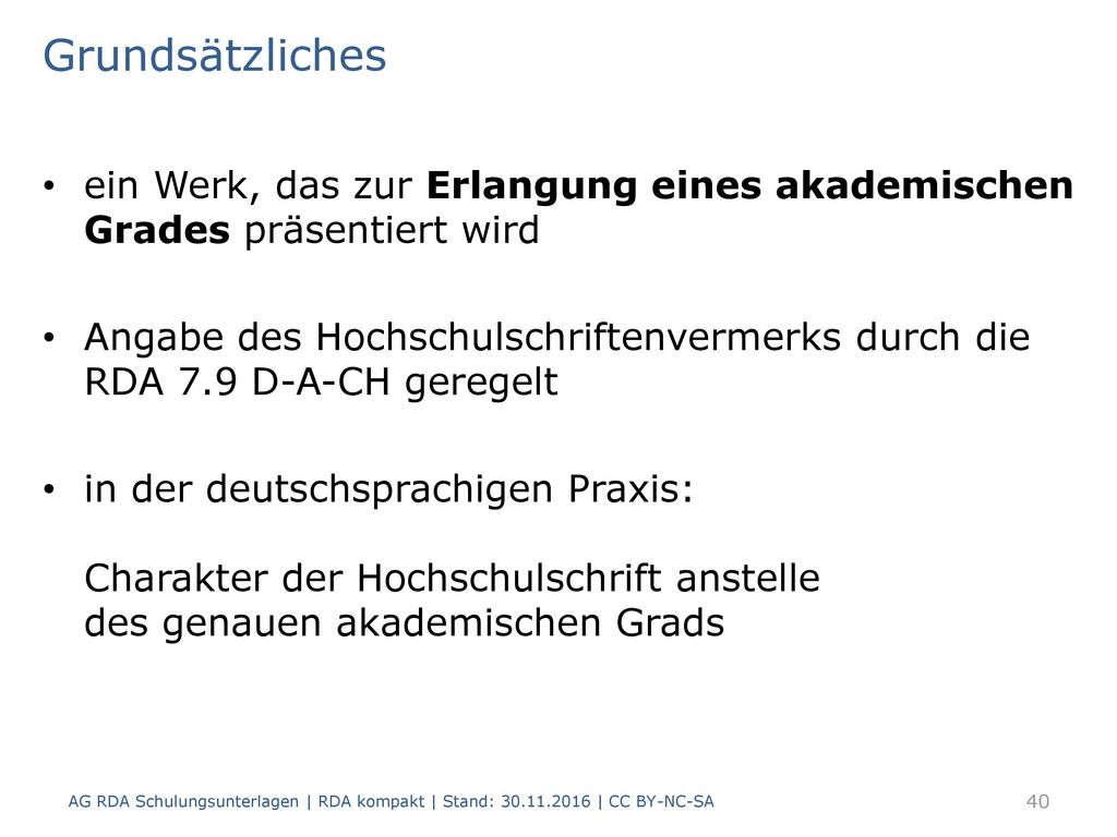 Grundsätzliches ein Werk, das zur Erlangung eines akademischen Grades präsentiert wird.