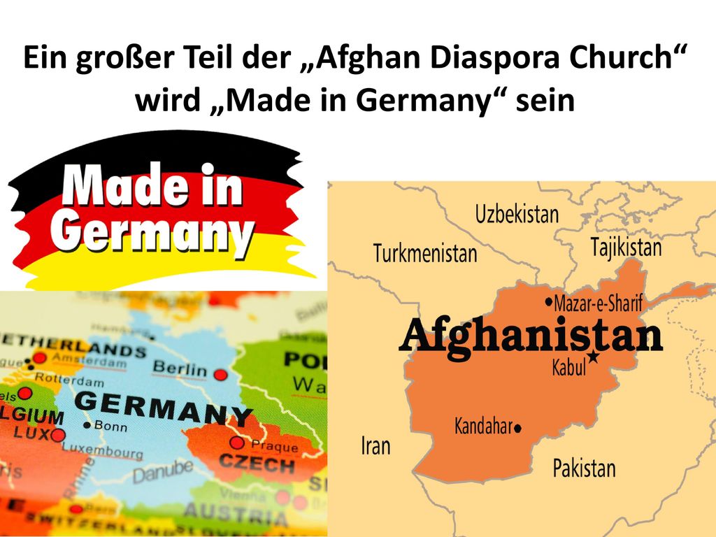 Ein großer Teil der „Afghan Diaspora Church wird „Made in Germany sein