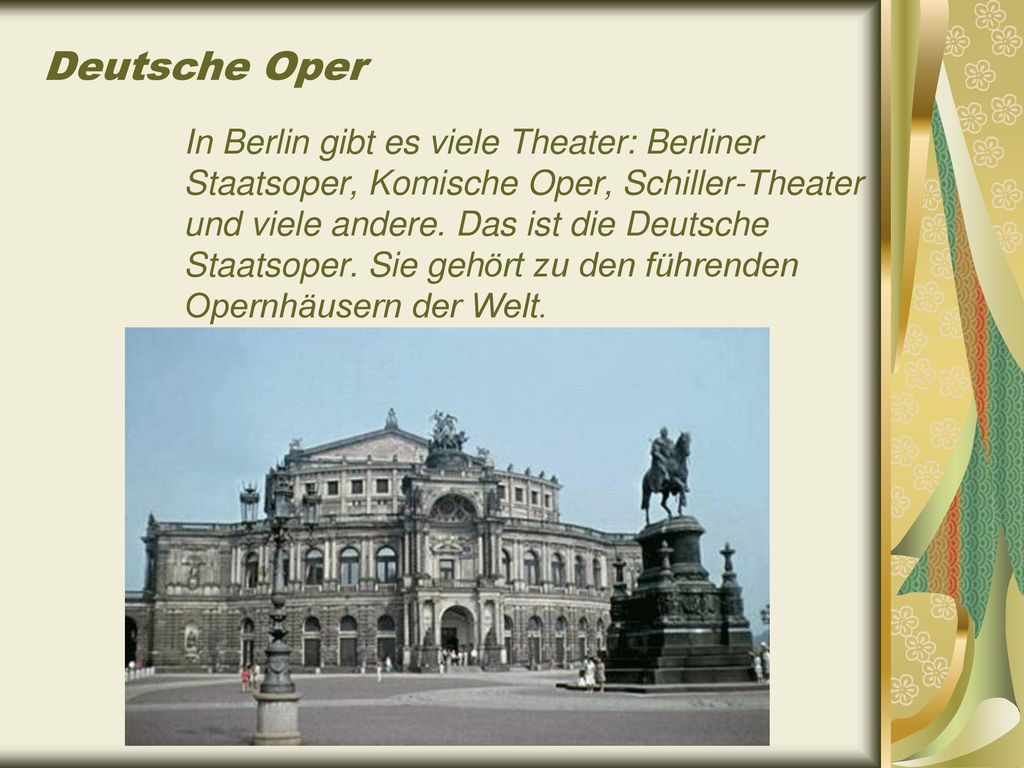 In der Mitte des Tiergartens erhebt sich die 75 Meter hohe Siegessäule mit der 10 Meter hohen vergoldeten Göttin Viktoria.