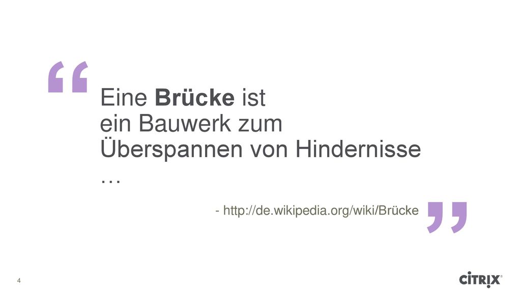 Eine Brücke ist ein Bauwerk zum Überspannen von Hindernisse …