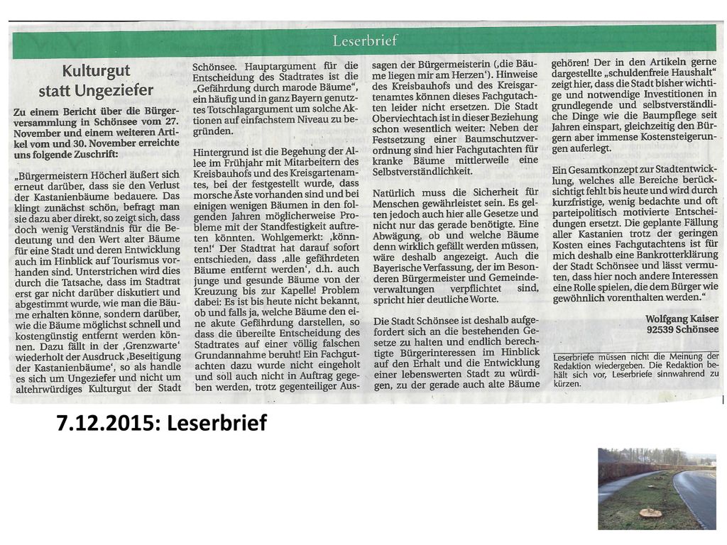 : 2. Bgm. Irlbacher droht Wolfgang Kaiser in der öff