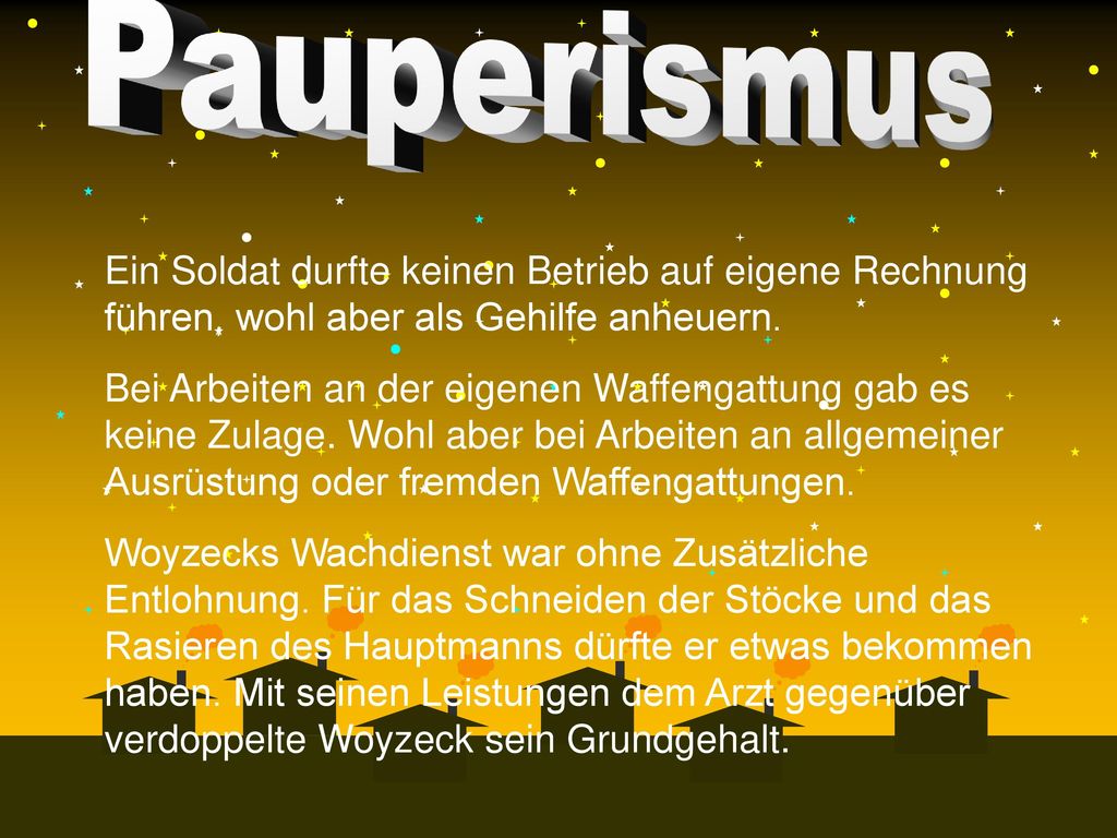 Ein Soldat durfte keinen Betrieb auf eigene Rechnung führen, wohl aber als Gehilfe anheuern.