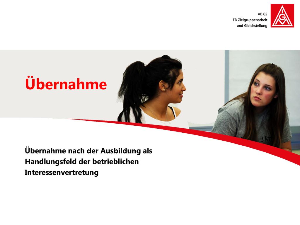 Übernahme Übernahme nach der Ausbildung als Handlungsfeld der betrieblichen Interessenvertretung