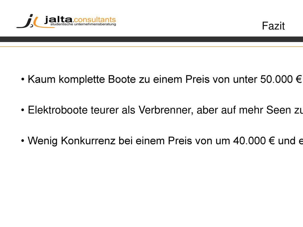 Fazit Kaum komplette Boote zu einem Preis von unter € Elektroboote teurer als Verbrenner, aber auf mehr Seen zugelassen.