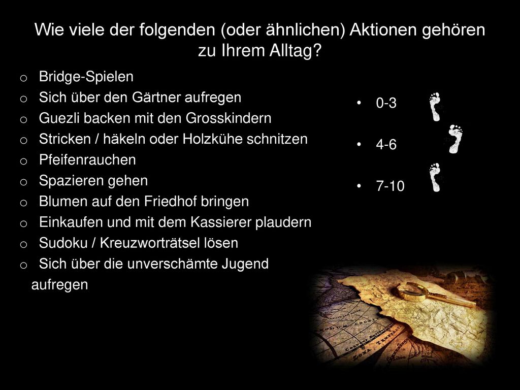 Wie viele der folgenden (oder ähnlichen) Aktionen gehören zu Ihrem Alltag