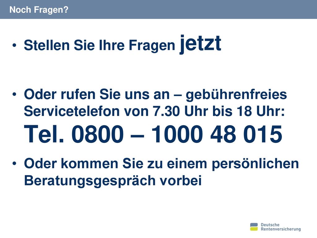 Rentensprechtag Sprechtag in Pfarrkirchen (Rathaus II, Ringstraße 29, 2. Stock).