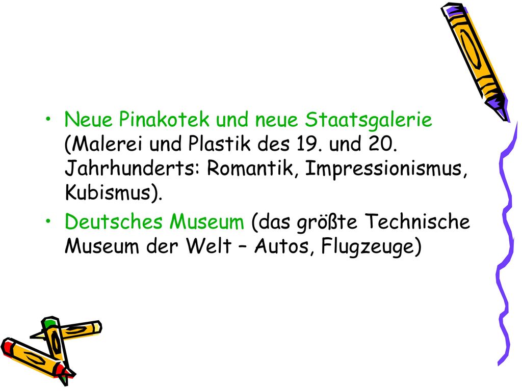 Neue Pinakotek und neue Staatsgalerie (Malerei und Plastik des 19