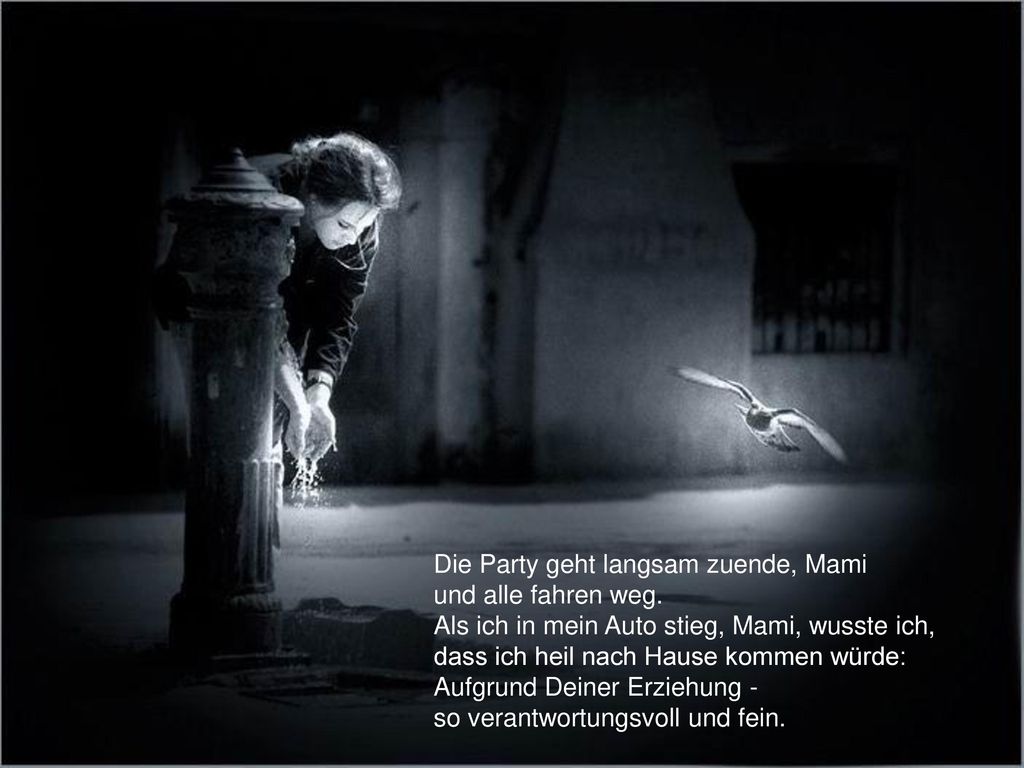 Die Party geht langsam zuende, Mami und alle fahren weg