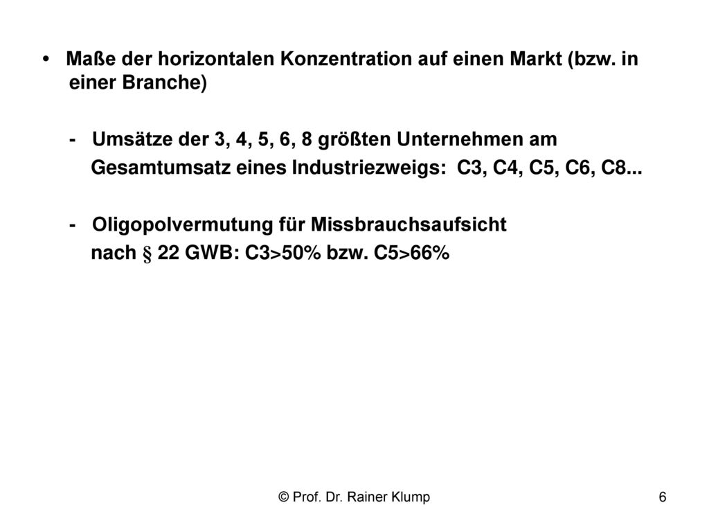 - Umsätze der 3, 4, 5, 6, 8 größten Unternehmen am