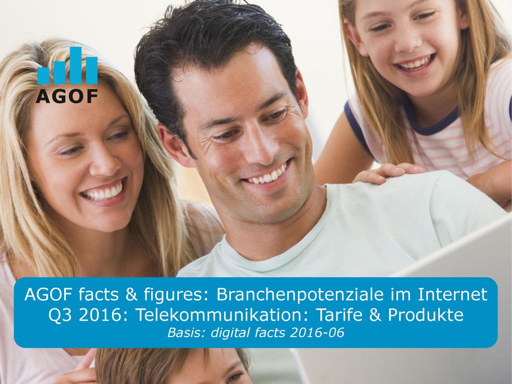 AGOF facts & figures: Branchenpotenziale im Internet Q3 2016: Telekommunikation: Tarife & Produkte