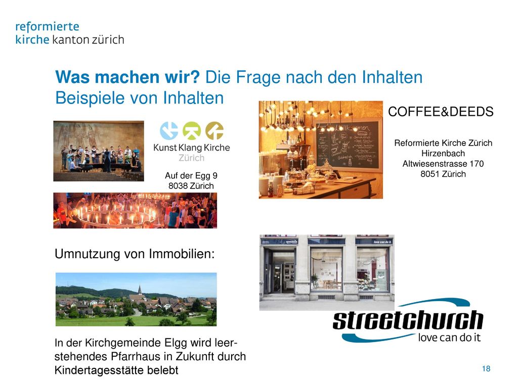 Was machen wir Die Frage nach den Inhalten Beispiele von Inhalten
