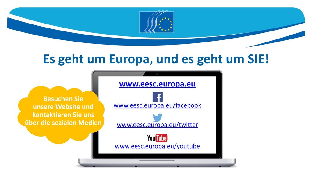Es geht um Europa, und es geht um SIE! über die sozialen Medien