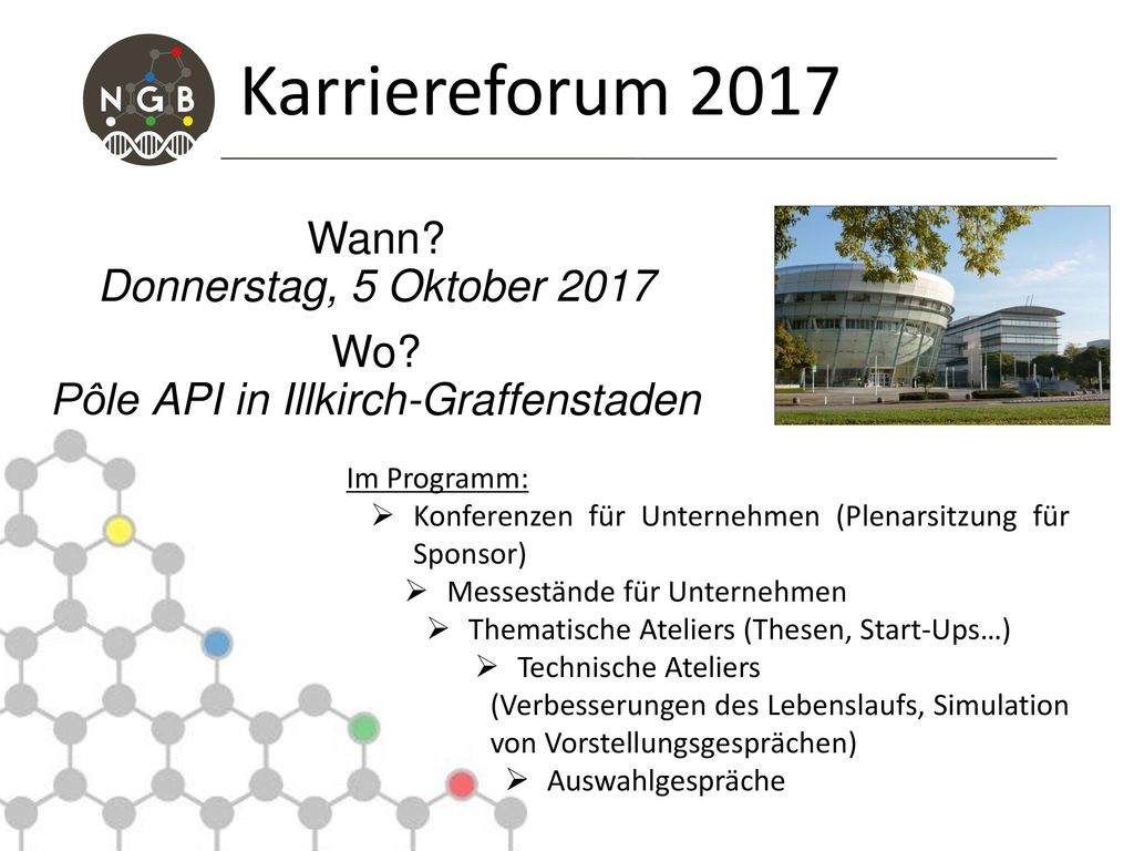 Karriereforum 2017 Wann Donnerstag, 5 Oktober 2017