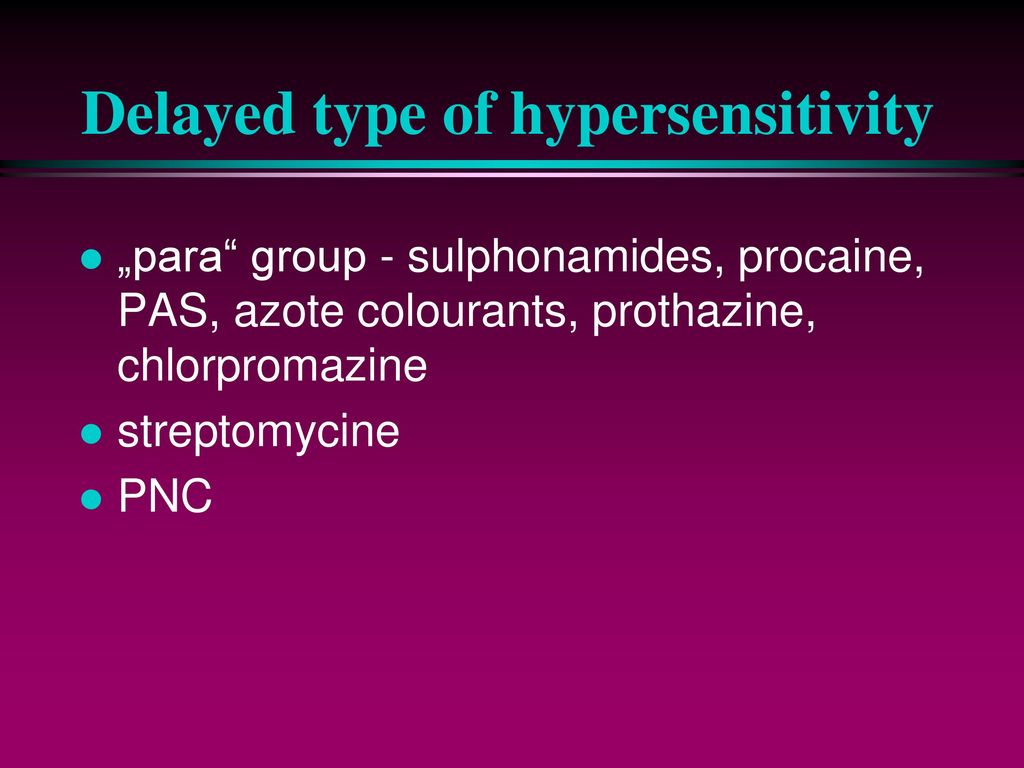 Delayed type of hypersensitivity