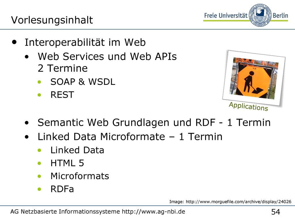 Interoperabilität im Web Web Services und Web APIs 2 Termine