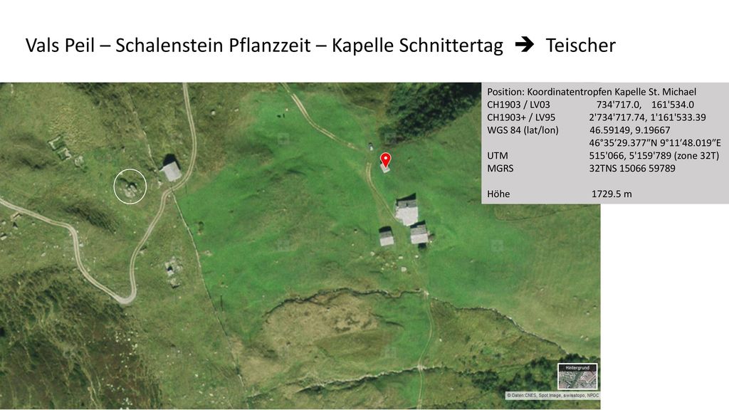 Vals Peil – Schalenstein Pflanzzeit – Kapelle Schnittertag  Teischer