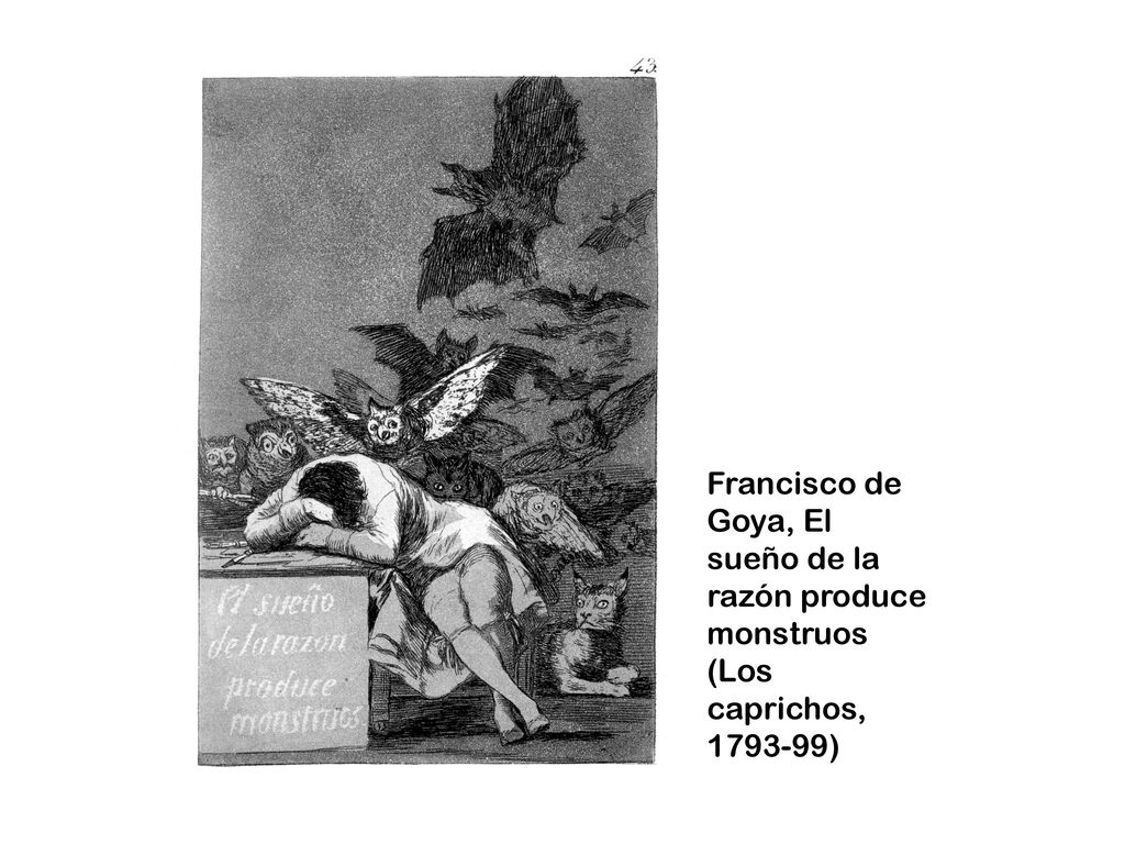 Francisco de Goya, El sueño de la razón produce monstruos (Los caprichos, )