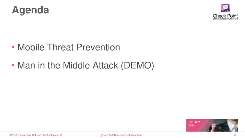Agenda Mobile Threat Prevention Man in the Middle Attack (DEMO)