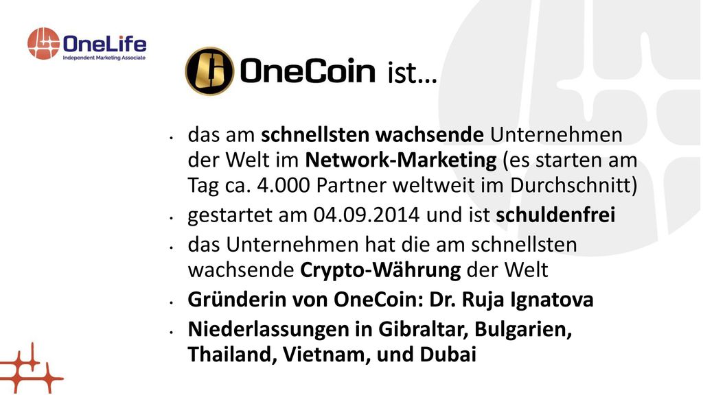ist… das am schnellsten wachsende Unternehmen der Welt im Network-Marketing (es starten am Tag ca Partner weltweit im Durchschnitt)