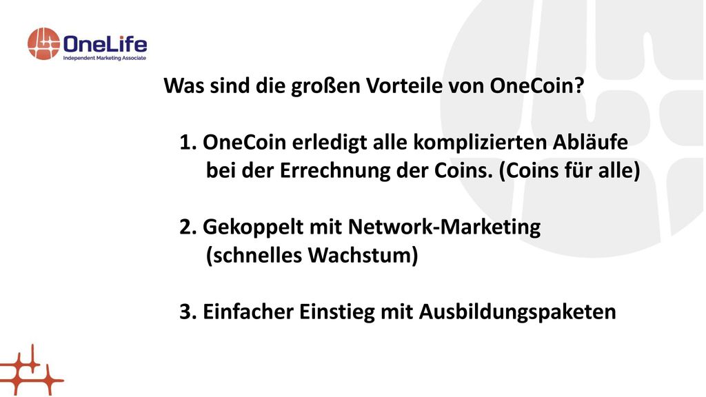 Begriffserklärung Token – (Schürfrechte), aus den Token werden OneCoin „geschürft