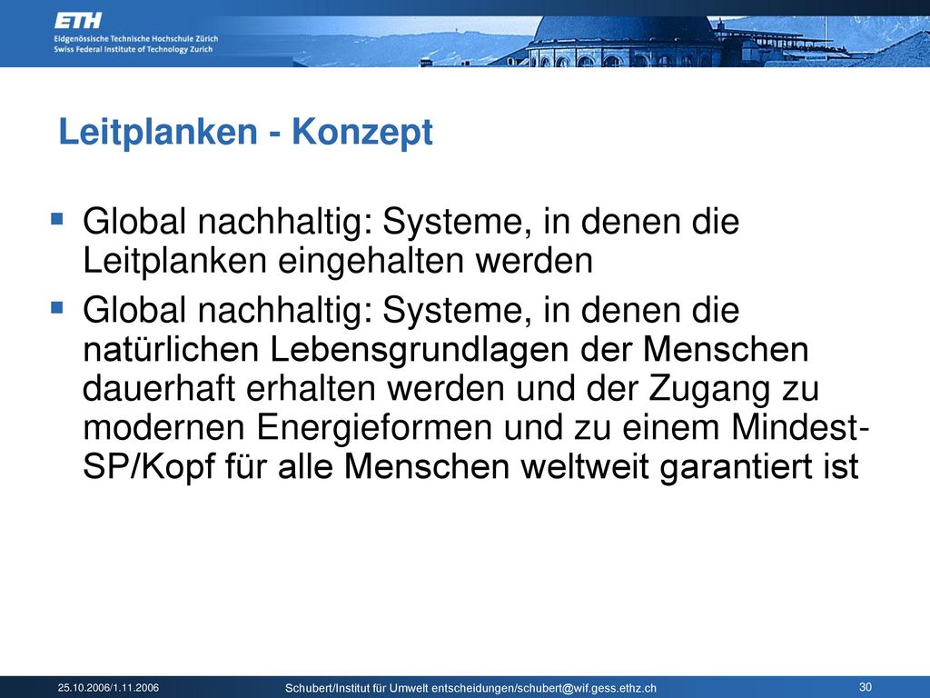 Leitplanken - Konzept Global nachhaltig: Systeme, in denen die Leitplanken eingehalten werden.