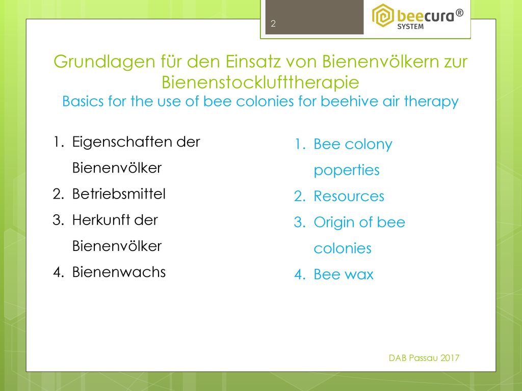 Basics for the use of bee colonies for beehive air therapy