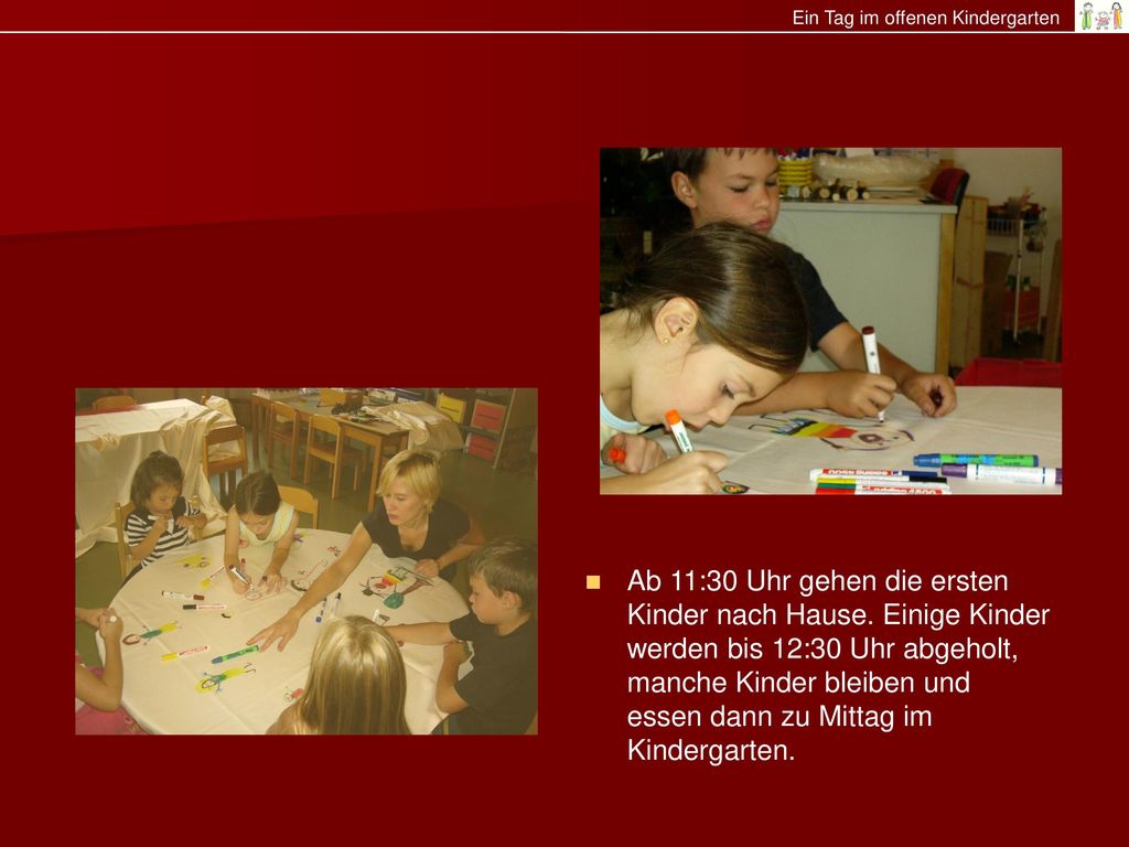 Ein Tag im offenen Kindergarten