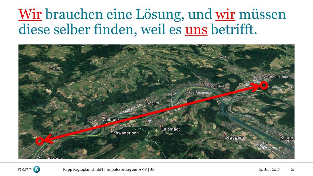 Wir brauchen eine Lösung, und wir müssen diese selber finden, weil es uns betrifft.