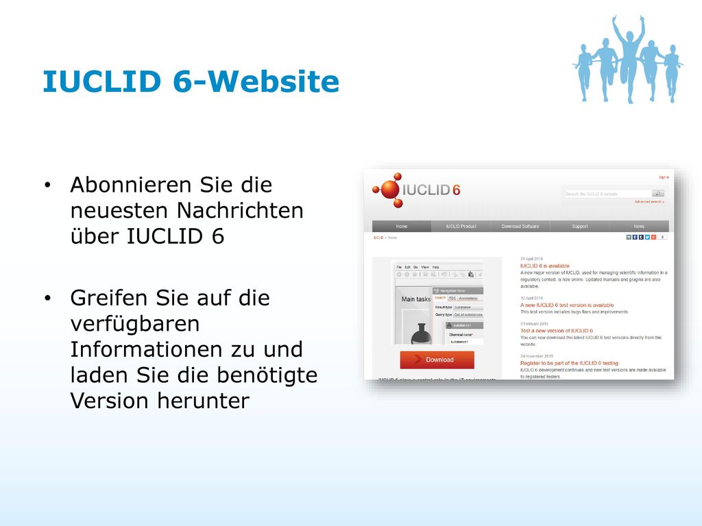 IUCLID 6-Website Abonnieren Sie die neuesten Nachrichten über IUCLID 6
