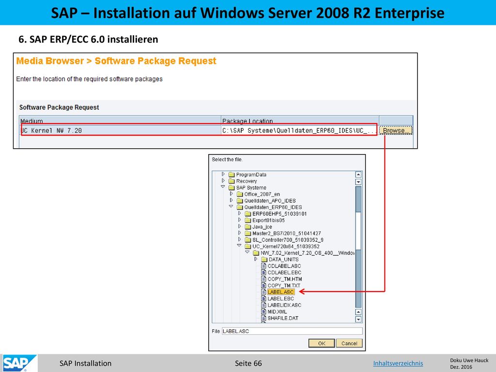 SAP – Installation auf Windows Server 2008 R2 Enterprise