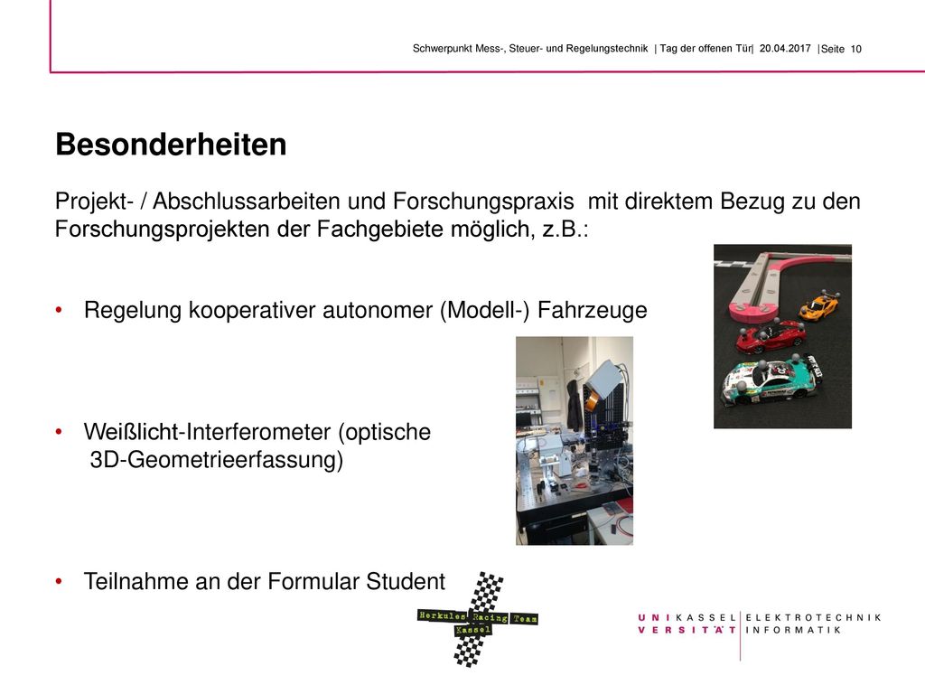Schwerpunkt Mess-, Steuer- und Regelungstechnik | Tag der offenen Tür| |