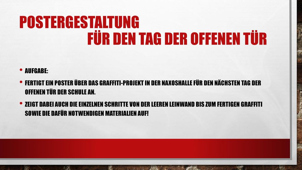 Postergestaltung für den tag der offenen tür