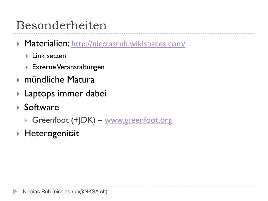 Themen EF Informatik Programmieren (Java; Greenfoot/Processing/NetBeans) Prinzipien des OOP. 1-2 Programmierprojekte.