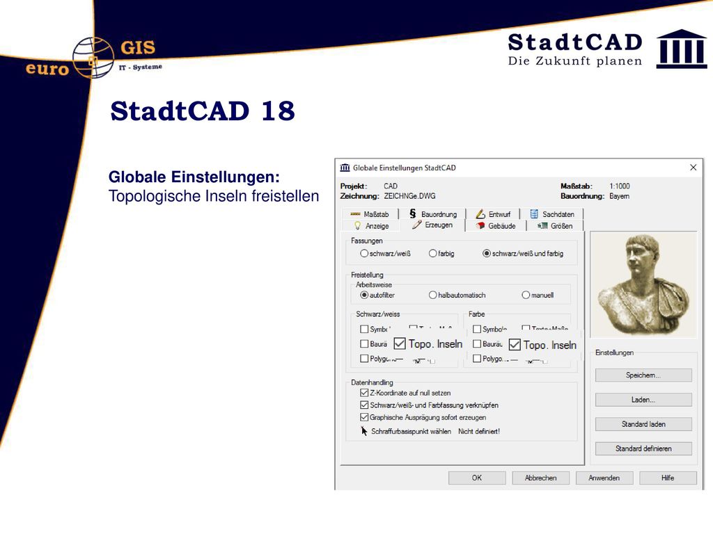 StadtCAD 18 Arbeiten mit Projektmappe und Objektverwaltung im Zeichnungseditor