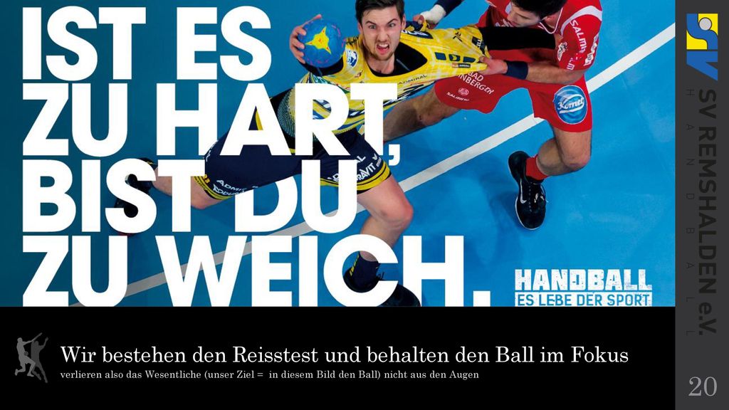 Wir bestehen den Reisstest und behalten den Ball im Fokus