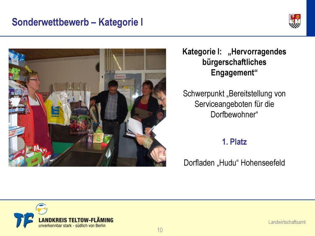 Sonderwettbewerb – Kategorie I