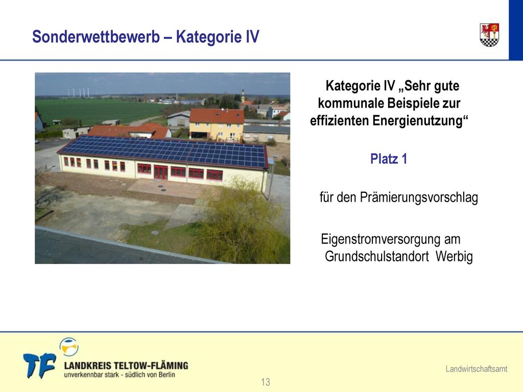 Sonderwettbewerb – Kategorie IV