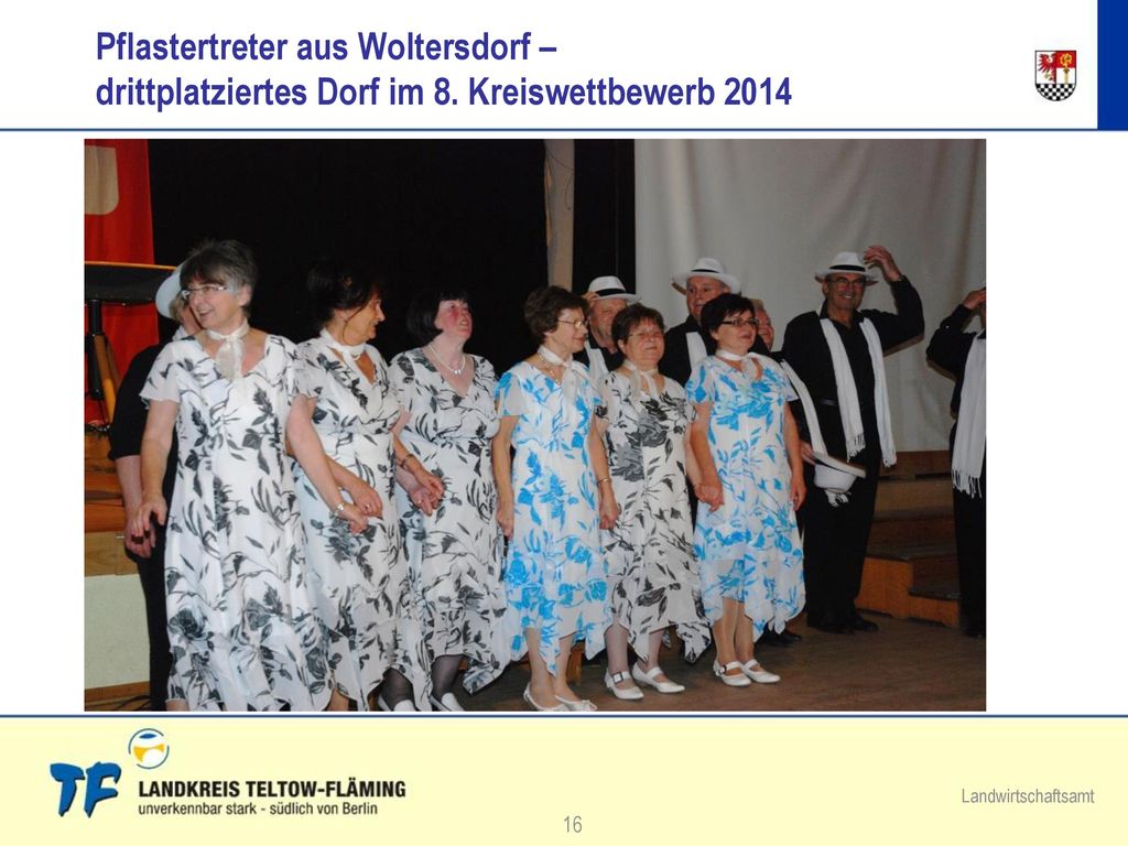 Pflastertreter aus Woltersdorf – drittplatziertes Dorf im 8